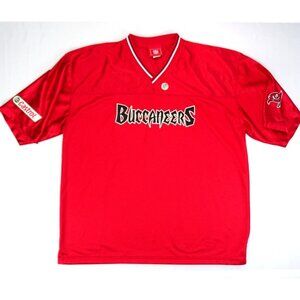 NFL Tampa Bay‎ Buccaneers Castrol Mens Size One Size Promo Jersey Red Blank VTG